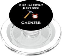 Funny Retired Cashier Early Retirement Party PopSockets PopGrip for MagSafe
