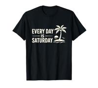 Funny Retired Every Day Saturday Retirement Celebration T-Shirt