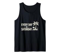Funny Retired Every Day Saturday Retirement Celebration Tank Top