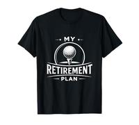Funny Retired My Retirement Plan Playing Golf Freedom Vibe T-Shirt
