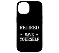 Funny RETIRED Officer SAVE YOURSELF Police Military Security Case for iPhone 14