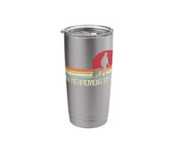Funny Retired Walking My Dog Retirement Plan Retro Stainless Steel Insulated Tumbler