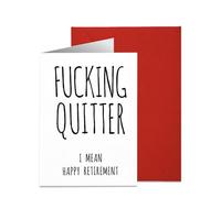 Funny Retirement Card for Colleagues - Eco Friendly Recyclable Farewell Card - Happy Retirement Greeting Card Gifts for Men & Women - 4.9x6.9 inches