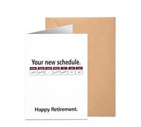 Funny Retirement Card for Men & Women - Humorous Good Luck Farewell Gift for Colleagues, Boss, Teacher, Coworker - Retirement Greeting Card with British Humour -12x17cm,Envelope Included
