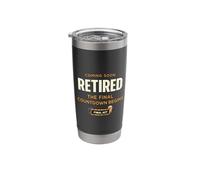 Funny Retirement Coming Soon Retired Final Countdown Stainless Steel Insulated Tumbler