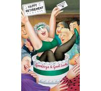 Funny Retirement Congratulations Card for Her - Beryl Cook - Cake Surprise - Made in the UK - Eco-Friendly