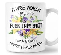 Funny Retirement Gift for Women, A Wise Womans Once Said F*ck This Shit Design Mug