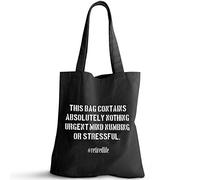 Funny Retirement Gift Retired Natural Cotton Canvas Reusable Tote Bag | Retirement Gifts for Women Men |Retirement Themed Shopping/Shoulder/Weekender Bag Gifts (black)