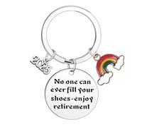 Funny Retirement Gifts for Women 2025 Retirement Keyring for Coworker Leaving Gifts for Colleague Bosses Mentor Nurse Teacher Friends Retired Gifts Funny Farewell Keyring Going Away Goodbye Gifts