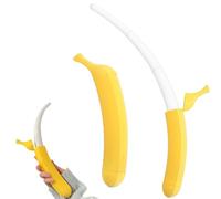Funny Retractable Banana Sword with Hidden Blade,3D Printed Plastic Banana Wand Extendable Banana Sword Holiday Role (1pcs Yellow)