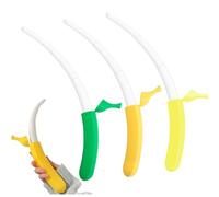 Funny Retractable Banana Sword with Hidden Blade,3D Printed Plastic Banana Wand Extendable Banana Sword Holiday Role (3pcs Mix)