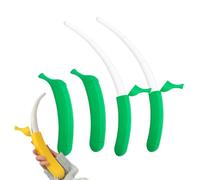 Funny Retractable Banana Sword with Hidden Blade,3D Printed Plastic Banana Wand Extendable Banana Sword Holiday Role (2pcs Green)