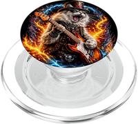 Funny Retro Cat Rock Music Men Kids Women Matching PopSockets PopGrip for MagSafe