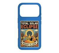 Funny Retro Cats Total Solar Eclipse August 12 2026 Event Case for iPhone 17 Pro