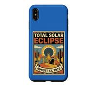Funny Retro Cats Total Solar Eclipse August 12 2026 Event Case for iPhone XS Max