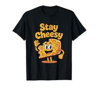 Funny Retro Cheese Addict Style T-Shirt