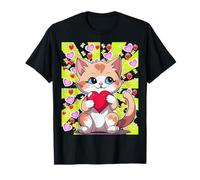 Funny Retro Child Summer Cat Cat 60s Women Girls T-Shirt
