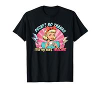 Funny Retro Coffee I Like My Heart Racing Caffeine Addict T-Shirt
