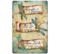 Funny Retro Dragonfly Accept What is Metal Tin Signs 30 x 20 cm
