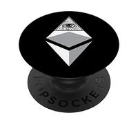 Funny Retro Ethereum Blockchain Crypto ETH Trader PopSockets Swappable PopGrip
