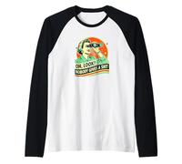 Funny Retro Female Shirt | Oh Look, No One Gives a Shit Raglan Baseball Tee