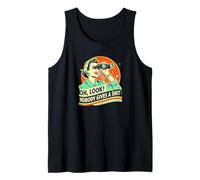 Funny Retro Female Shirt | Oh Look, No One Gives a Shit Tank Top