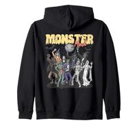 Funny Retro Frankenstein Monster Mash Horror Movies Lovers Zip Hoodie