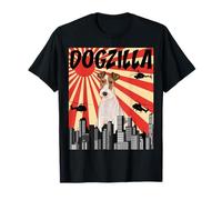 Funny Retro Japanese Dogzilla Wire Fox Terrier T-Shirt