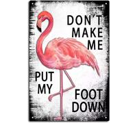 Funny Retro Metal Tin Sign Flamingo Gifts for Women,Pink Flamingo Gifts,Flamingo Decor Home,Flamingo office Decor,Flamingo Gifts for Women 12x8inch