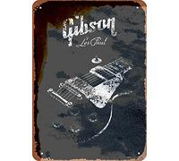 Funny Retro Metal Tin Sign Guitars Music Gibson Les Paul Body Plaque Wall Decor Signs Sign Kitchen Signs Wall Decor Tin Signs Bar Decorations Art Poster 14x20cm