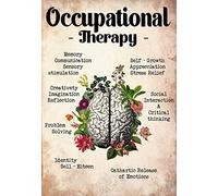 Funny Retro Metal Tin Sign Occupational Therapy Poster Mental Health Meaning Treatment Poster Office Wall Art Decor Wall Decor Arts Decor Decorative Crafts Best Gifts 8"x12"