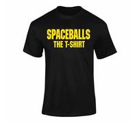 Funny Retro Movie Parody T Shirt - Spaceballs The T-Shirt Design for Adults - Novelty Graphic Tee Gift for Men and Women Black L Style 1