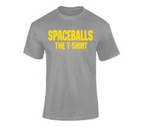 Funny Retro Movie Parody T Shirt - Spaceballs The T-Shirt Design for Adults - Novelty Graphic Tee Gift for Men and Women Grey L Style 1