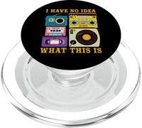 Funny Retro Music Cassette Shirt Vintage Audio Graphic Tee PopSockets PopGrip for MagSafe