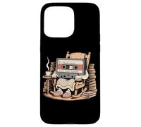 Funny Retro Old Cassette Tape Cartoon with Walker Nostalgia Case for iPhone 15 Pro Max