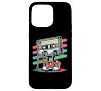 Funny Retro Old Cassette Tape Cartoon with Walker Nostalgia Case for iPhone 15 Pro Max