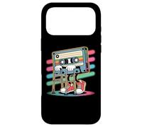 Funny Retro Old Cassette Tape Cartoon with Walker Nostalgia Case for iPhone 17 Pro Max