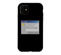 Funny Retro PC Error Leave Now Snooze IT Humor Case for iPhone 11