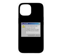 Funny Retro PC Error Leave Now Snooze IT Humor Case for iPhone 15