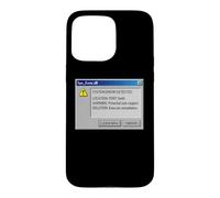 Funny Retro PC Error Leave Now Snooze IT Humor Case for iPhone 15 Pro Max