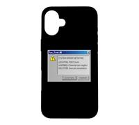 Funny Retro PC Error Leave Now Snooze IT Humor Case for iPhone 16 Plus