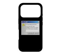 Funny Retro PC Error Leave Now Snooze IT Humor Case for iPhone 17 Pro