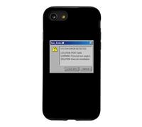Funny Retro PC Error Leave Now Snooze IT Humor Case for iPhone SE (2020) / 7/8