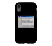 Funny Retro PC Error Leave Now Snooze IT Humor Case for iPhone XR