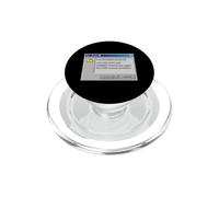 Funny Retro PC Error Leave Now Snooze IT Humor PopSockets PopGrip for MagSafe