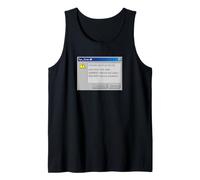 Funny Retro PC Error Leave Now Snooze IT Humor Tank Top