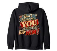Funny Retro Political Satire Voter Regret Humor Zip Hoodie