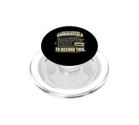 Funny Retro Radio Cassette Recording Music Nostalgia PopSockets PopGrip for MagSafe
