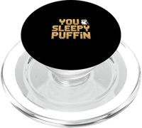 Funny Retro Saying You Sleepy Puffin Arcade PopSockets PopGrip for MagSafe