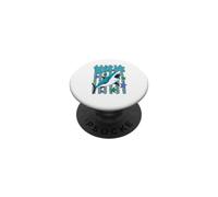 Funny Retro Shark Ocean Beach Lover Bite Me Summer Humor PopSockets Adhesive PopGrip